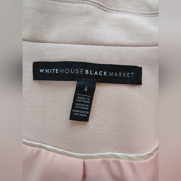 White House Black Market Blush Double-Breasted Blazer Size 4 - Picture 5 of 7